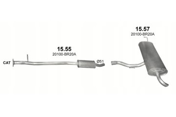 Final silencer Nissan Qashqai poj 2 0 EAN GTIN 5904157315787
