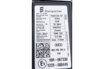Audi OE Parking heater WEBASTO 8B3265105G Part manufacturer Volkswagen OE