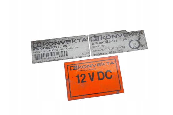 REFRIGERATION UNIT REFRIGERATED CONVEKTA TK4020 TK4050 JUMER II 2 2 HDI 4HH Version European
