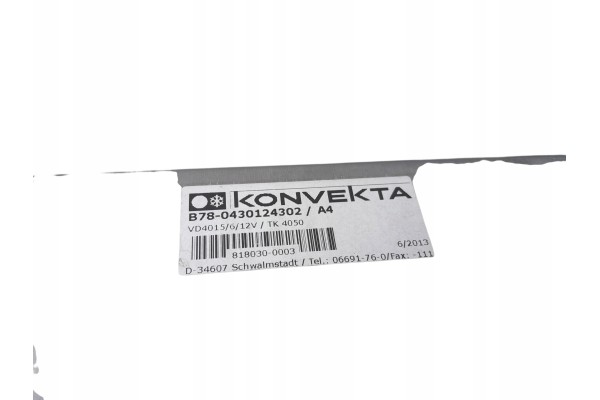 Unidad de Refrigeración Konvekta TK4020 TK4050 para Citroën Jumper I