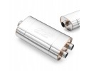 Universal elliptical silencer E004 400 mm 63 5 mm with embossing