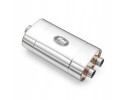 Silenciador elíptico universal E004 400 mm 63,5 mm con relieve