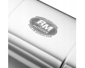 Silenciador elíptico universal E004 400 mm 63,5 mm con relieve