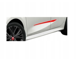 TOYOTA Yaris Side door trim red 3u7 set PW156 0D100 D6 OE