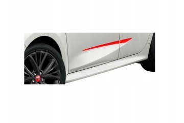 TOYOTA Yaris Side door trim red 3u7 set PW156 0D100 D6 OE