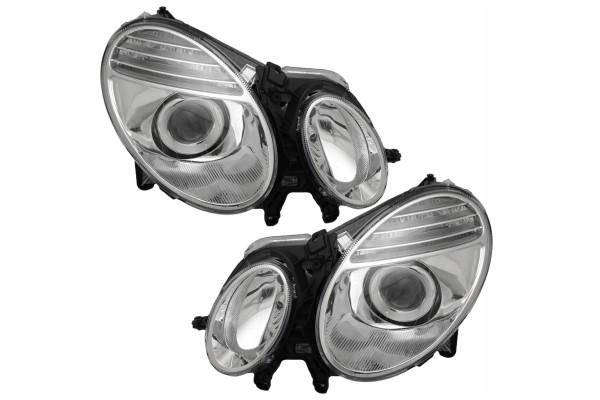 Headlight Lamp Front Lens Mercedes E class w211 211 Lift 2006 2009 sets