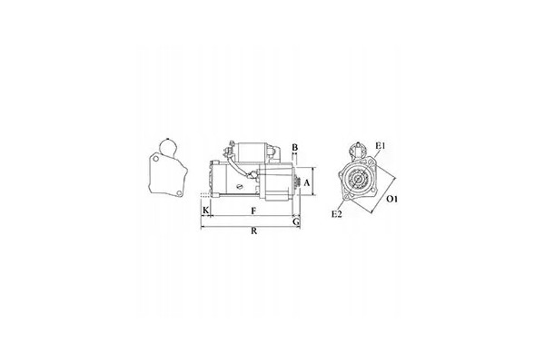 STARTER 114232 HC CARGO NISSAN NAVARA Catalog number of the part F032114232