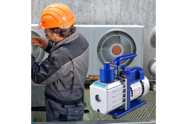 Bomba de vacío 4.8 Cfm 1/3 HP 1720 Rpm con manómetro, 5 Pa, para aire acondicionado usado 7