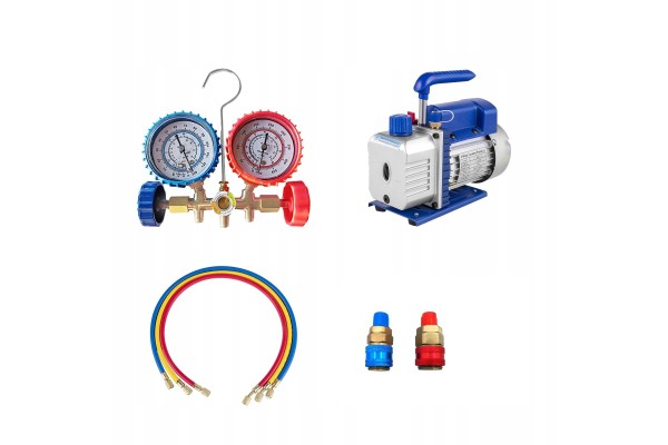 Bomba de Vacío 4CFM 1/3HP 1720RPM 5PA con Manómetro usado 6