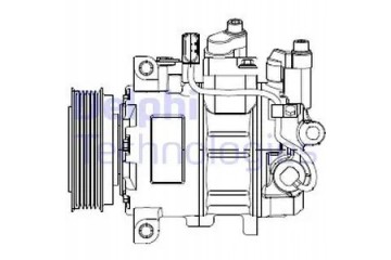 COMPRESSOR AIR CONDITIONING COMPRESSOR CS20474 DELPHI Packaging status original
