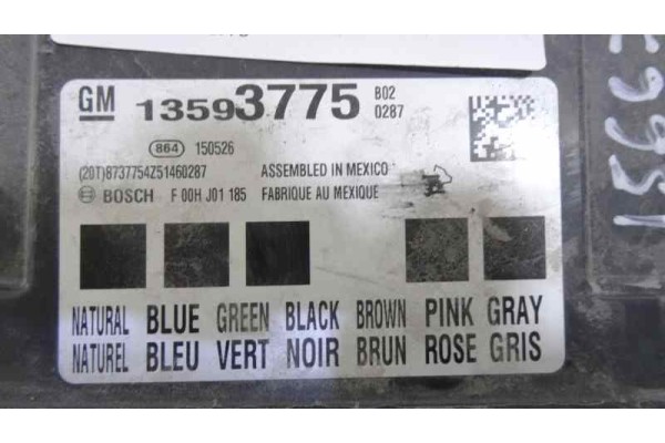 13593775 MODULO ELECTRONICO OPEL INSIGNIA BERLINA Cosmo 13593775 156670 OPEL - 2