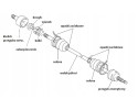 DRIVE AXLE FRONT RIGHT JEEP WRANGLER 2007 18 68004080AA 68145054AA Catalog number of the part NPW CH 130