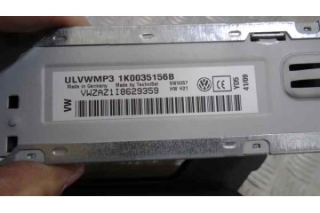 1K0035156B SISTEMA AUDIO / RADIO CD VOLKSWAGEN CADDY (2K)(02.2004) Life 2009 1K0035156B 156930  - 1