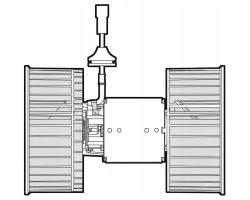 BLOWER AIR SUPPLY FAN DEA12001 DENSO