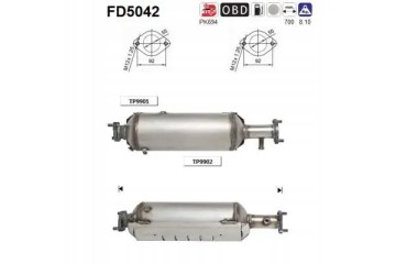 PARTICULATE FILTER FAP DPF FD5042 AS HYUNDAI Part manufacturer AS