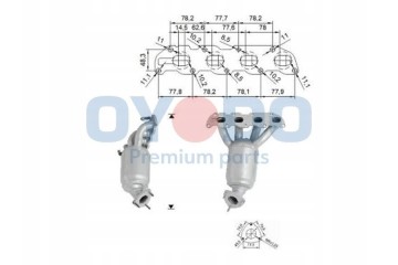 CATALYTIC CONVERTER OPEL 10N0030 OYO OYODO Catalog number of the part 10N0030 OYO