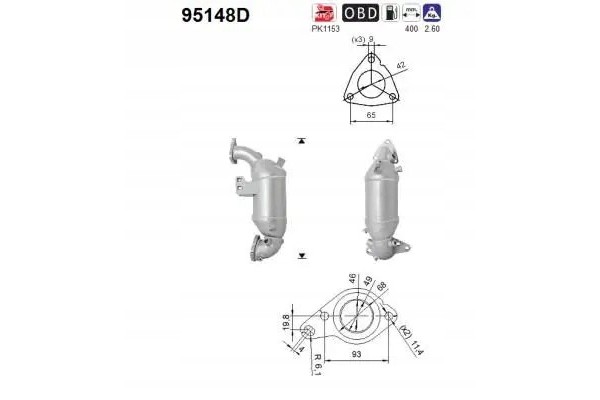 Catalizador AS 95148D usado 2