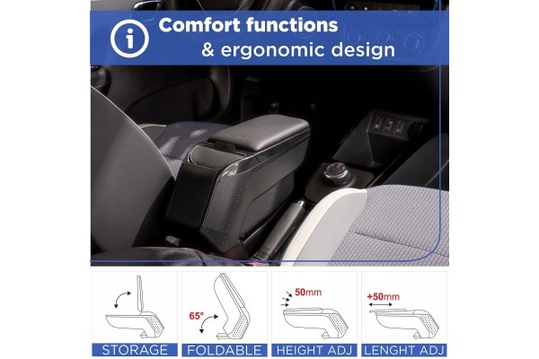 Reposabrazos Armster2 Negro para Toyota Aygo X, 2025- usado 10