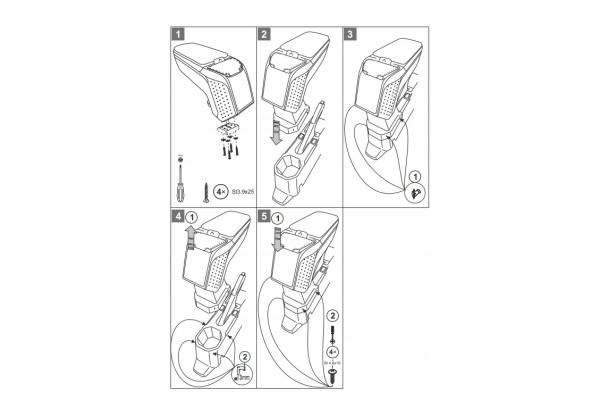 Reposabrazos para Suzuki Ignis (2017-...) - A2 plata usado 11