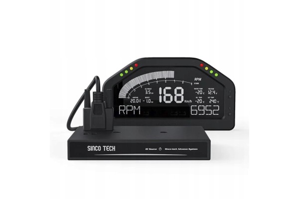 Pantalla Lcd Sinco Tech con 8 LED para cuadro de instrumentos Rally Race usado 3
