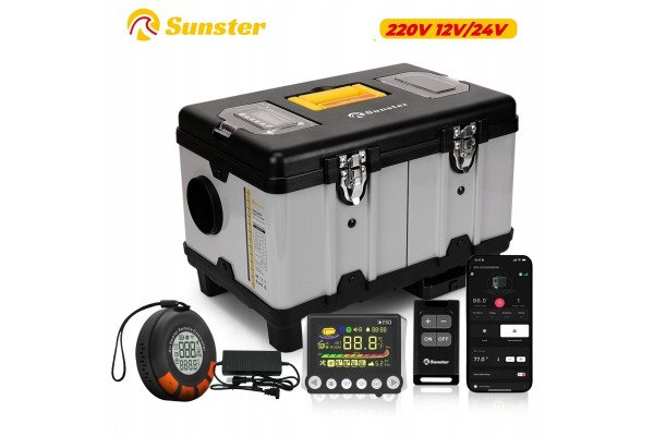 Calefactor estacionario Sunster 8 kW 12/24V con ventilación y sensor de CO usado 2