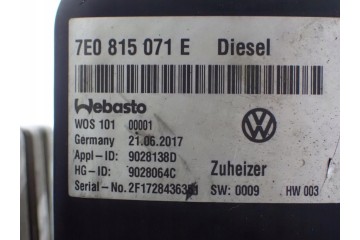Calefactor estacionario Webasto 7E0815071E VW Transporter T6 2.0 TDI 2