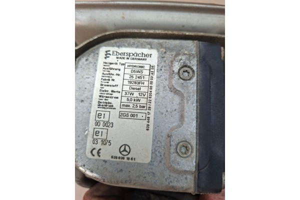Calefactor Webasto Original para Mercedes Vito W639 NR. 6398301861 usado 7