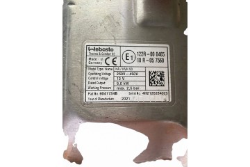 CITROEN DS3 MODULE WEBASTO 122R000465 Catalog number of substitutes 10R067560