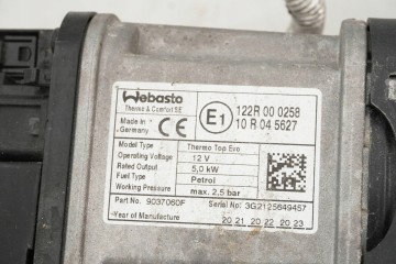 Calefactor estacionario Webasto para VW Golf VII 5Q0815005AL