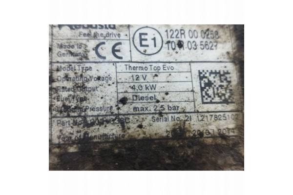 Calefactor auxiliar Webasto para Opel Meriva B 2013 122R000258 usado 7
