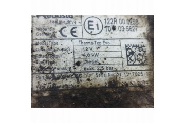 Calefactor auxiliar Webasto para Opel Meriva B 2013 122R000258