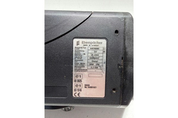Calefacción Estacionaria Webasto D2 2,2KW para Iveco Stralis Eurocargo usado 2