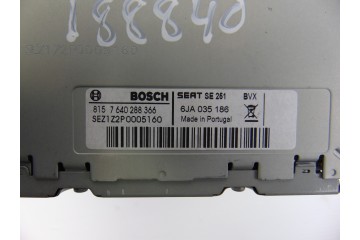 6JA035186  SISTEMA AUDIO / RADIO CD SEAT TOLEDO (KG3) Reference 2014 6JA035186 188840 SEAT - 6