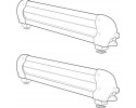 Ski or snowboard holder Suzuki Alto Baleno Ignis