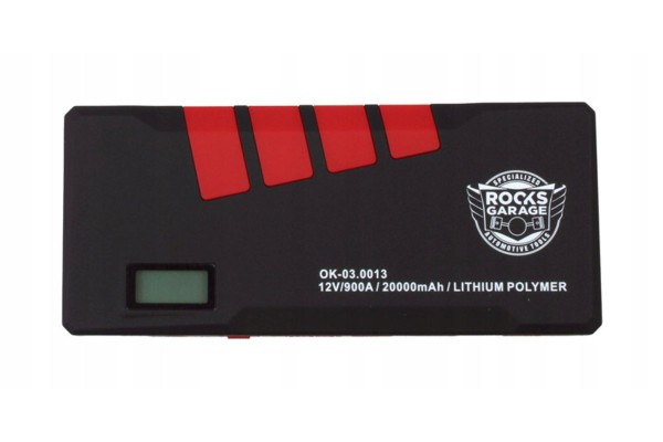 Arrancador Mini Booster Rooks 12V 900A 20000mAh usado 3