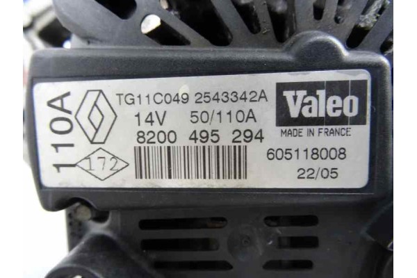 8200495294  ALTERNADOR RENAULT MEGANE II BERLINA 5P Business 2005 8200495294 162471 RENAULT - 1