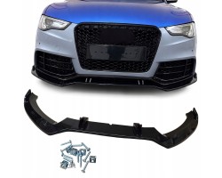 INSERT SPOILER FRONT AUDI A5 8T LIFT 11 16r BLACK BUMPER RS LOOK