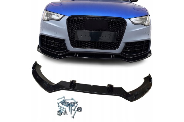 INSERT SPOILER FRONT AUDI A5 8T LIFT 11 16r BLACK BUMPER RS LOOK
