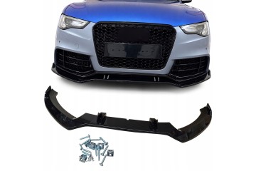 INSERT SPOILER FRONT AUDI A5 8T LIFT 11 16r BLACK BUMPER RS LOOK