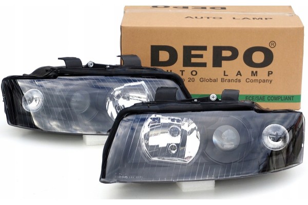 Faros delanteros Audi A4 B6 2000-2004 H7/H7 Depo con homologación E usado 5