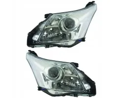 Faros delanteros eléctricos halógenos DEPO para TOYOTA AVENSIS T27