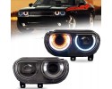 LED LAMP VLAND DODGE CHALLENGER 08 14r HEADLIGHTS KPL LED