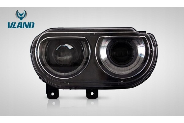 Lámparas LED delanteras izquierda y derecha para Dodge Challenger 2008-2014 Vland usado 4