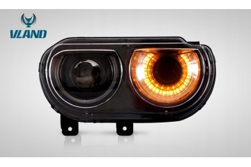LED LAMP VLAND DODGE CHALLENGER 08 14r HEADLIGHTS KPL LED Car type passenger cars