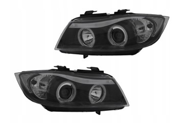 Headlight Lamps set Rings Angel Eyes Led Tuning Bmw 3 e90 e91 04 08