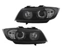 HEADLIGHTS LAMP XENON RING U 3D LED ANGEL EYES TUNING BMW 3 E90 E91 2004