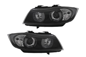 HEADLIGHTS LAMP XENON RING U 3D LED ANGEL EYES TUNING BMW 3 E90 E91 2004