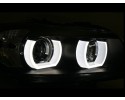 HEADLIGHTS LAMP XENON RING U 3D LED ANGEL EYES TUNING BMW 3 E90 E91 2004 Catalog number of the part CTS LPBMI6