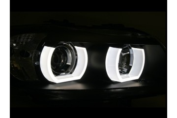 HEADLIGHTS LAMP XENON RING U 3D LED ANGEL EYES TUNING BMW 3 E90 E91 2004 Catalog number of the part CTS LPBMI6