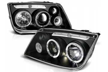 Headlights LED Rings Black Tuning Lens VW Bora 1j 1998 2005